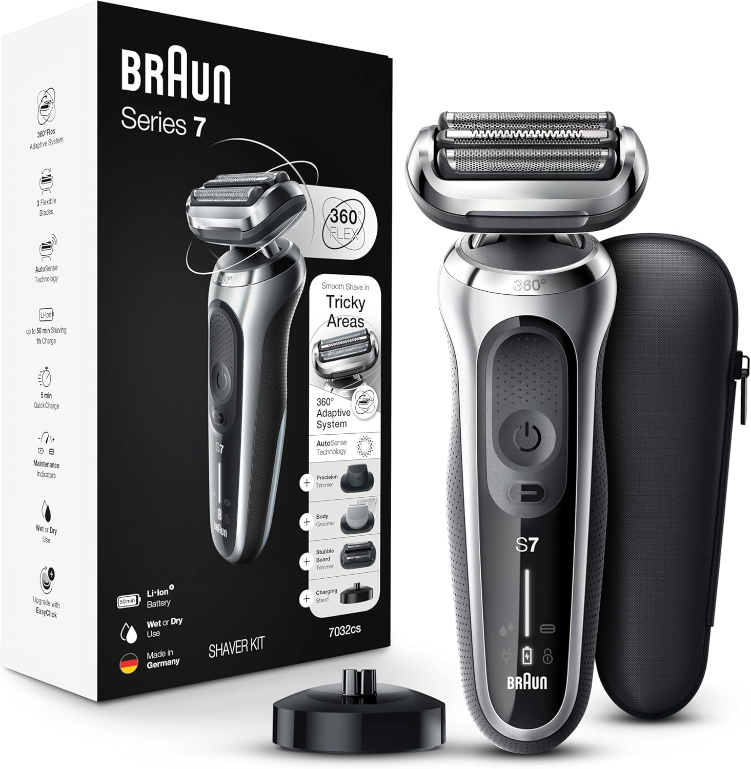 Braun Series 7 7032cs Flex Electric Razor for Men