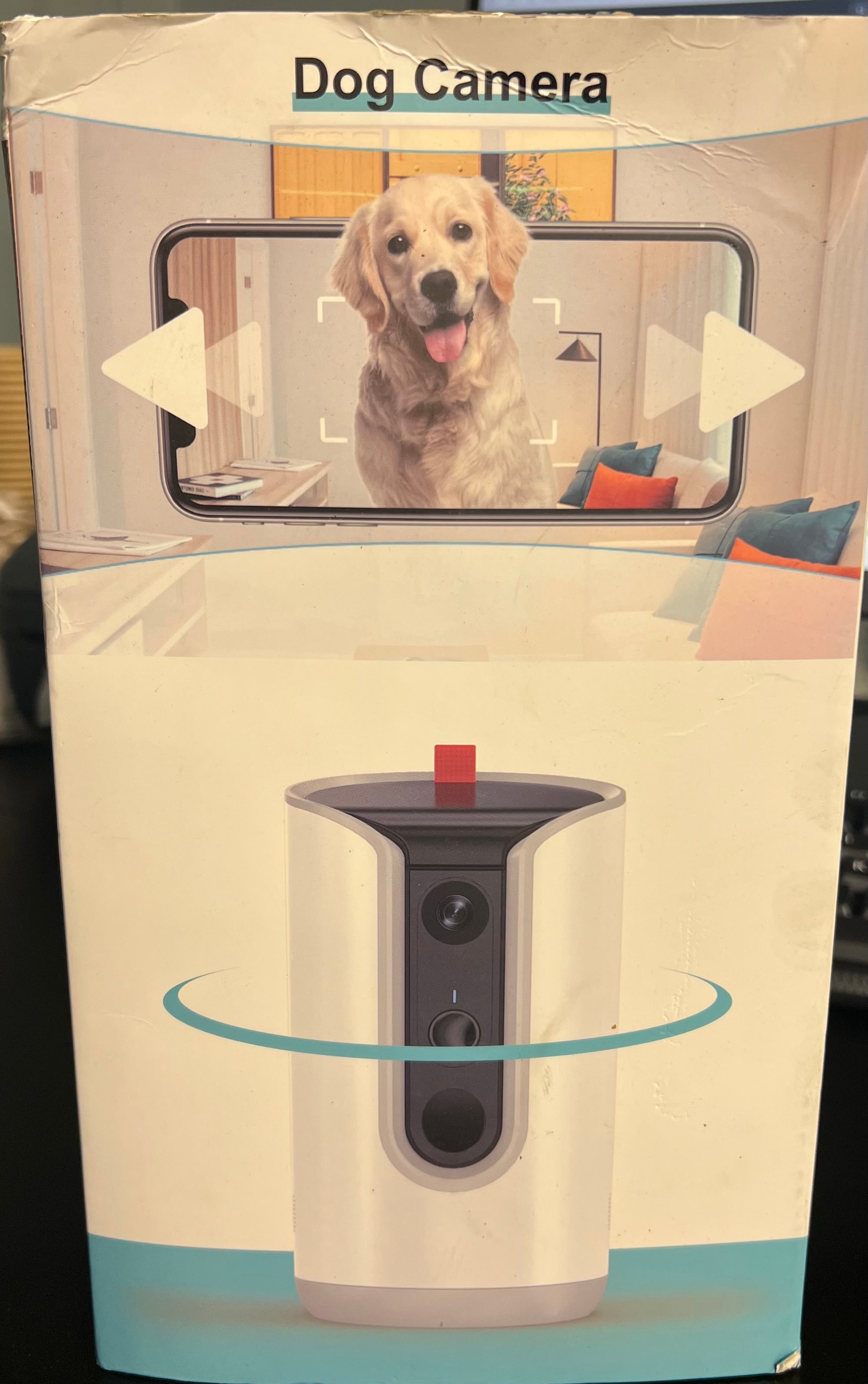 TKENPRO 2K Pet Camera Treat Dispenser, 360°View Dog Camera with Phone App, 5G&2.4G WiFi 2-Way Talk Pet Cam Indoor for Cats Remote Treat Tossing, Motion Alerts, Auto Tracking